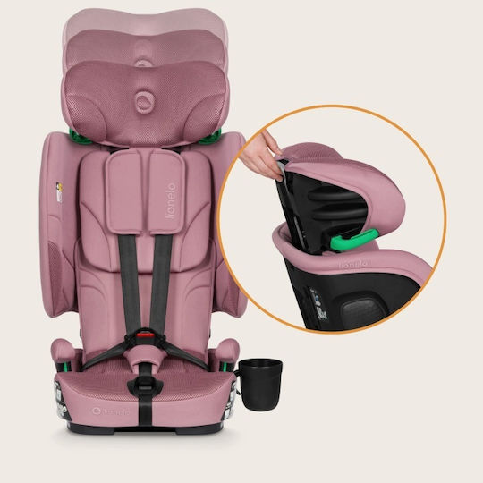 Lionelo Nelly i-Size Car Seat with Isofix Pink Mauve 9-36 kg