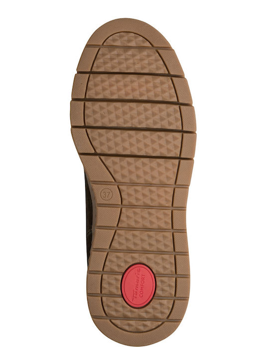 Grüne Damen-Stiefeletten aus Wildleder