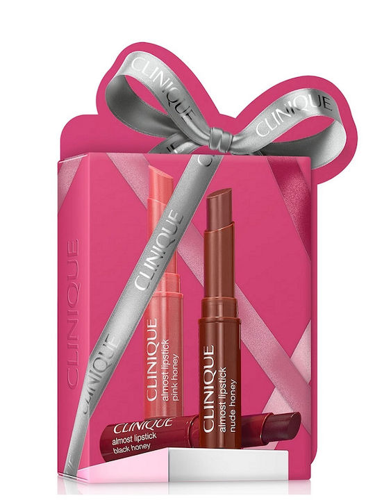 Clinique Almost Lipstick Lippen-Make-up-Set Honey Shades 3 Stück