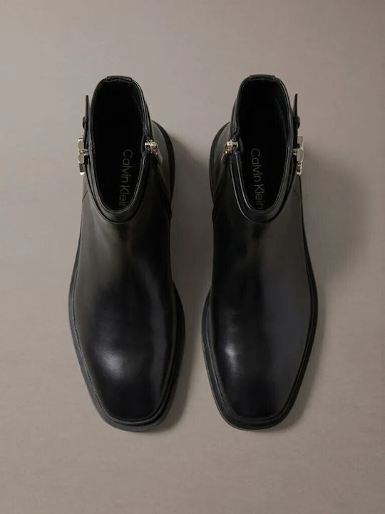 Ghete de Piele pentru Femei până la Gleznă Negre