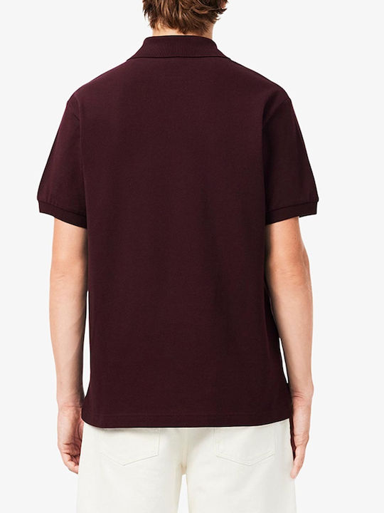 Lacoste Kurzarm-Poloshirt Bordeux