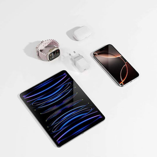 Cuktech GaN зарядно устройство без кабел с USB-C порт 40 W бяло (AC301)