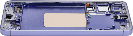 Ansamblu OLED Cu Ramă Samsung Galaxy S24 Plus 5G Versiunea SUA și Internațională Aftermarket Plus 120 Hz Violet Cobalt