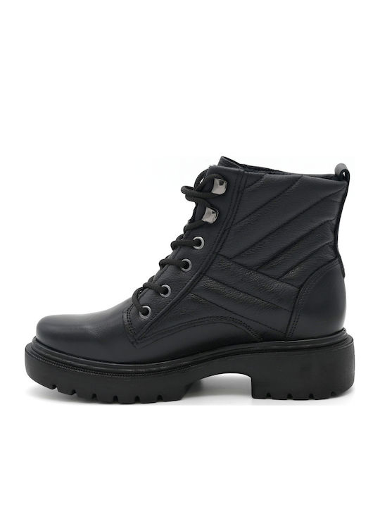 Ghete de Piele Damă Negre