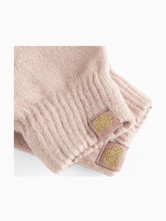 Set mit gestrickten bunten Kinderhandschuhen 2 Stück