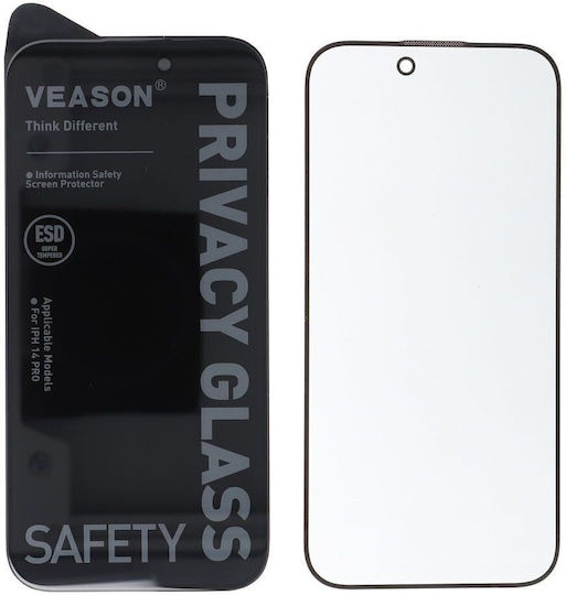 6d Pro Veason Privacy Glass Iphone 18 Pro Black