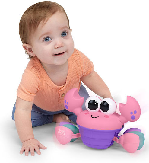 Bright Starts Jucărie Pentru Bebeluși Rockin Crawling Crab cu Muzică