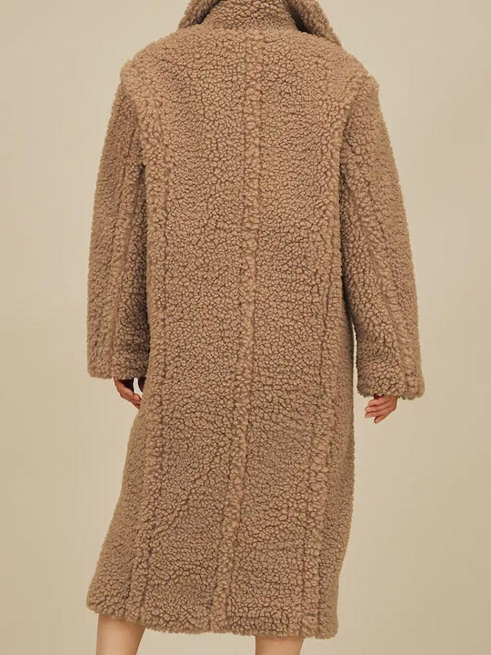 UGG Gertrude Long Ii Teddy Παλτό Sand