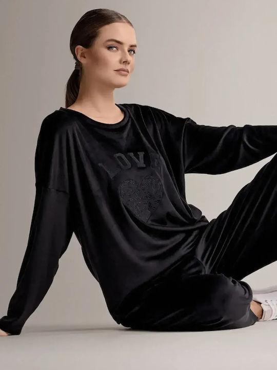 Infiore Winter Women's Pyjama Set Black