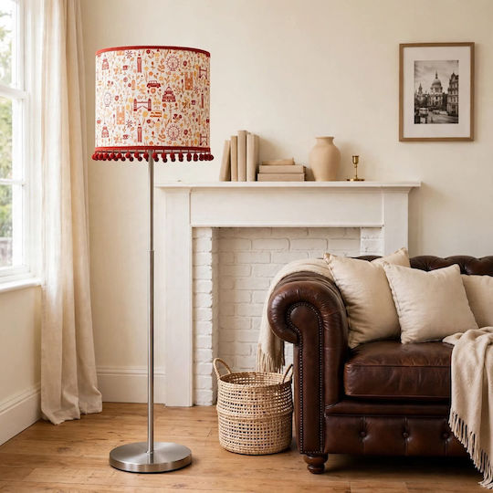 Oxygen Vintage Silver Floor Lamp