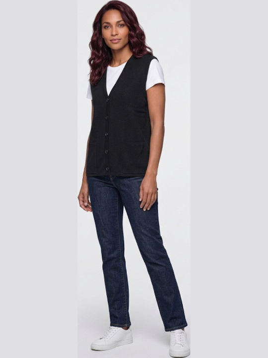 Women's Sleeveless Black Tunic