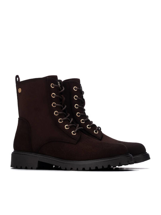 Vegan Suede Γυναικεία Αρβυλάκια Καφέ