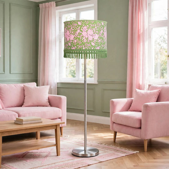 Floor Lamp with E27 Bulb Socket Green
