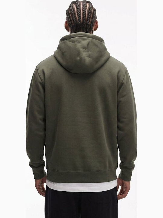 Khaki Hooded Cardigan