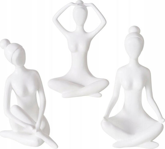 Boltze Decorative Polyresin Yoga Statuette 20x15x29cm