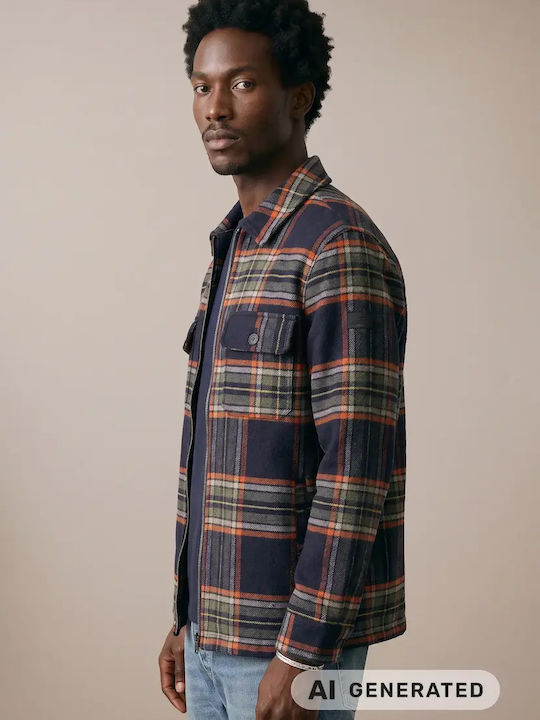 Long Sleeve Blue Check Shirt