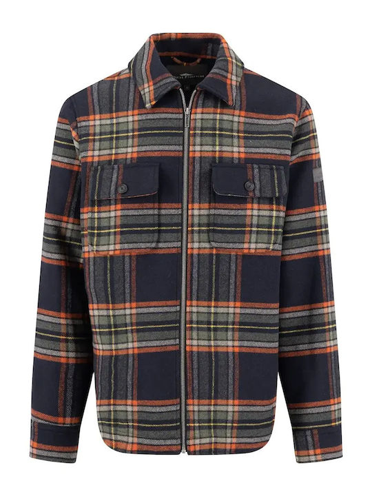 Long Sleeve Blue Check Shirt