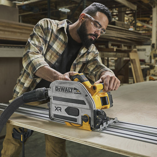 DEWALT DCS525NT Потапящ циркулярен трион Brushless 18V Solo със Система за Прахоулавяне