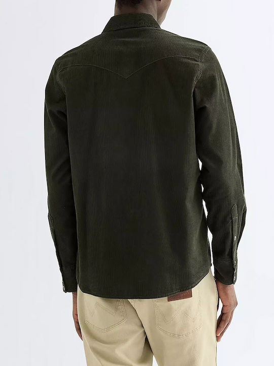 Long Sleeve Corduroy Shirt in Regular Fit Rosin