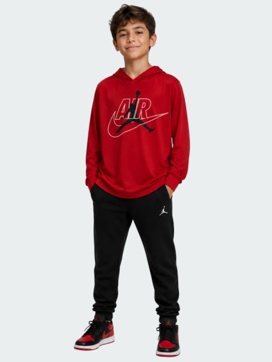 Roter Kinder-Kapuzenpullover Jumpman Air