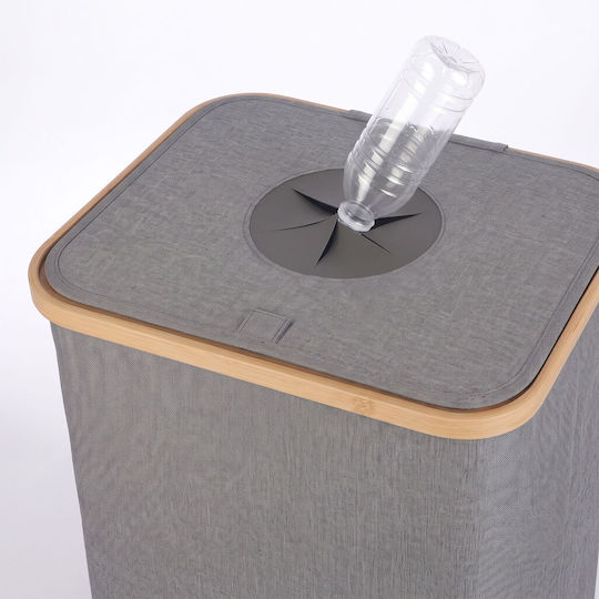 Relaxdays Coș de Reciclare din Plastic 100 l Gri