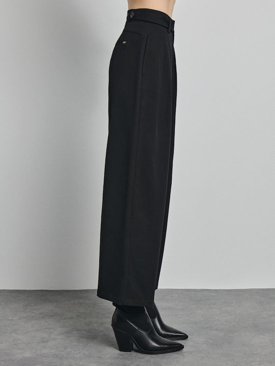 Sarah Damen Stoffhose Schwarz