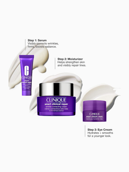 Clinique Smart Clinical Repair Комплект за пътуване за Против стареене и Хидратация Clinique Smart Clinical Repair Комплект за пътуване за Против стареене и Хидратация