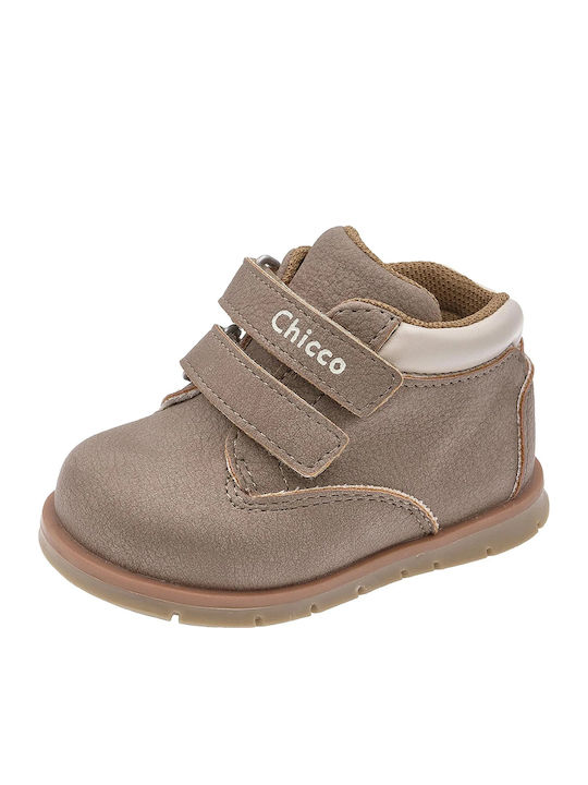 Kinderstiefeletten mit Klettverschluss Braun