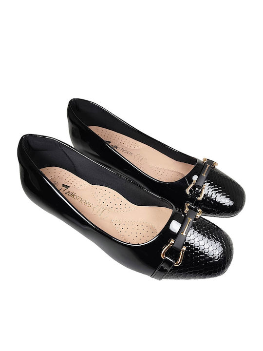Schwarze Lackleder-Pumps