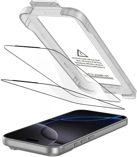 Προστασία Οθόνης Κινητού Tech-protect Quick Set+ 2 Pack Iphone 17 Pro 18 Pro Black