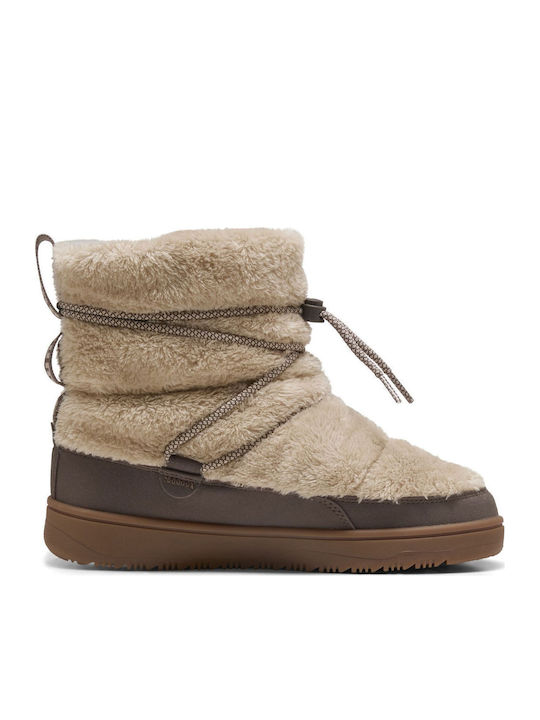 Snowbae Suede Ghete Dama Bej