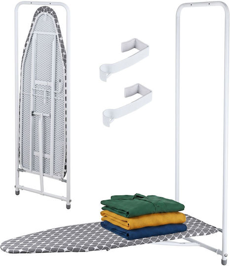 Relaxdays Foldable Ironing Board for Steam Iron 128x43cm