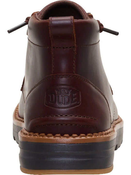 Braune Herrenlederstiefel