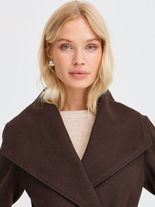 Cardigan de damă maro