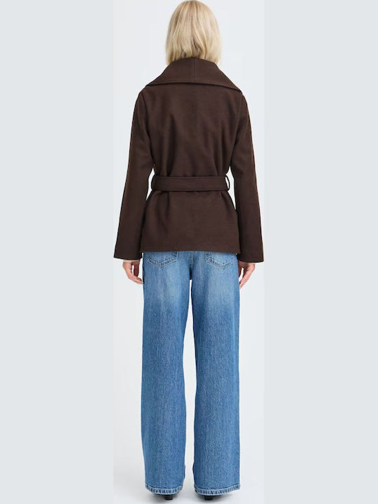 Cardigan de damă maro