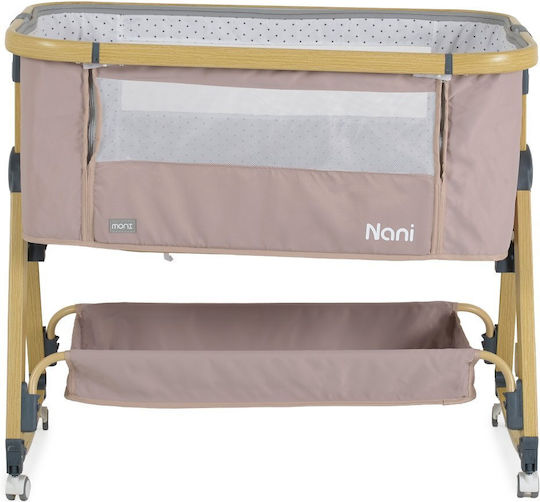 Moni Babywiege Nani mit Matratze und Rädern