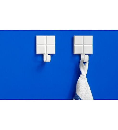 Inofix 193-2304-7 Cârlige cu Autocolant Albe 2 Buc Inofix 193-2304-7 Cârlige cu Autocolant Albe 2 Buc
