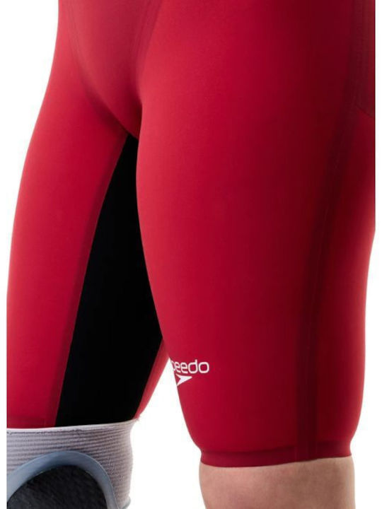 Speedo Fastskin Lzr Pure Valor 2.0 Women's Racing Jammer Swimsuit Red