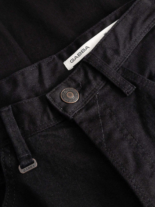 Herren Jeanshose Loose Fit Schwarz