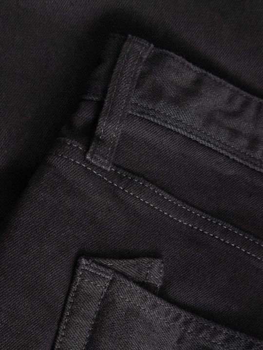 Herren Jeanshose Loose Fit Schwarz