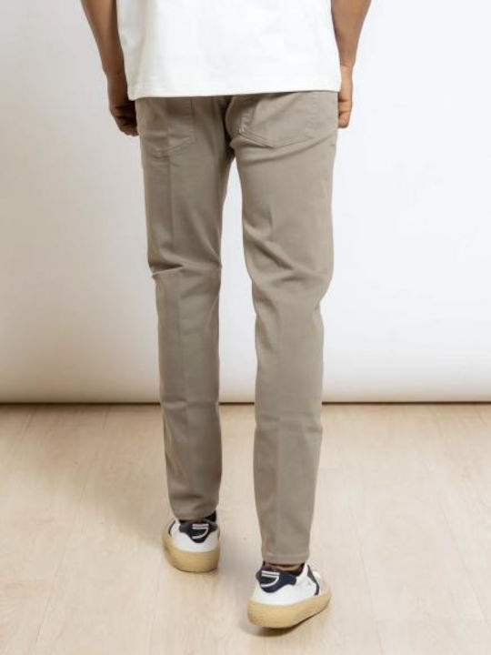 Men's Beige Jeans Trousers