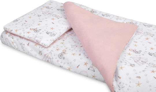 Sensillo Baby-Bettdeckenbezug-Set mit Kissenbezug Mehrfarbig 100 x 135 cm
