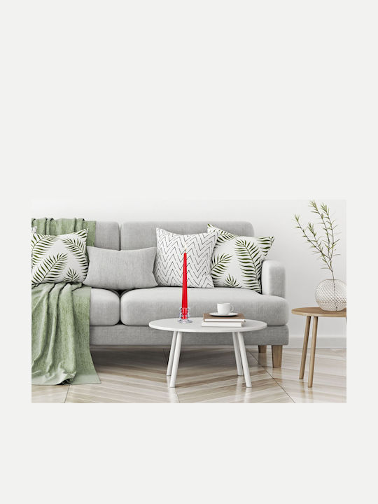 Relaxdays Set de Sfeșnice din Sticlă Transparentă 20x5 cm 6 Bucăți