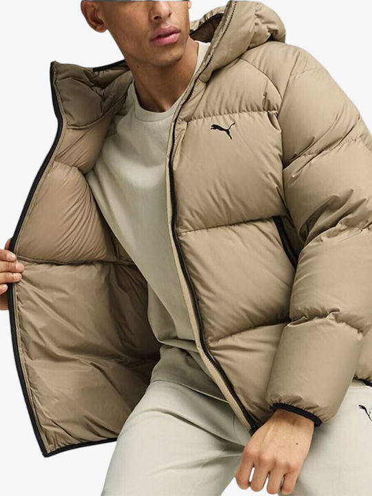 Зимно Пухено Яке Puffer, Ветроустойчиво, Oak Branch Beige