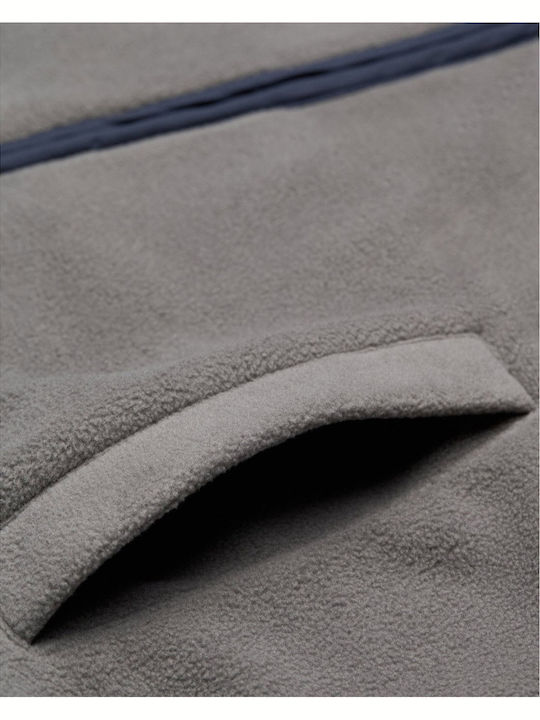 Boundary Ανδρική Ζακέτα Fleece με Κουκούλα Blue Graphite