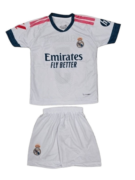Set de Fotbal Pentru Copii Bellingham Real Madrid 2026-2027 Alb Balón De Oro Alb Unisex Copii Ab208