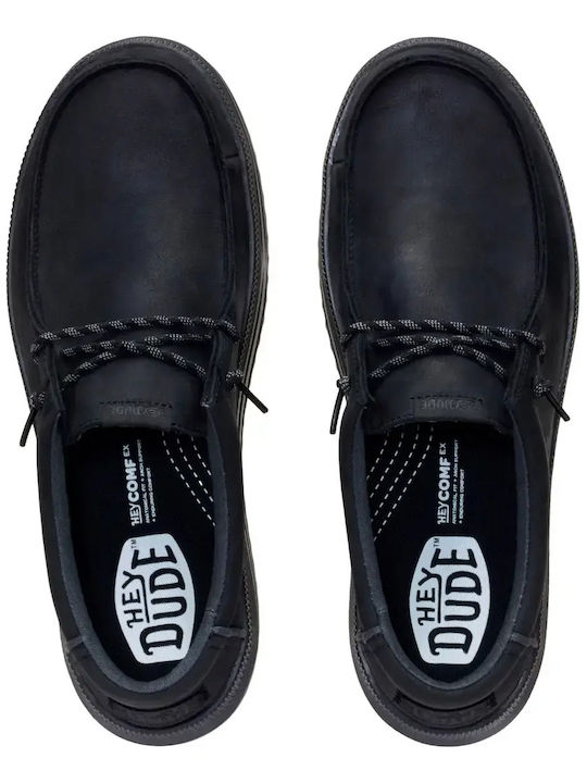 Mocasini Bărbătești din Piele Negre
