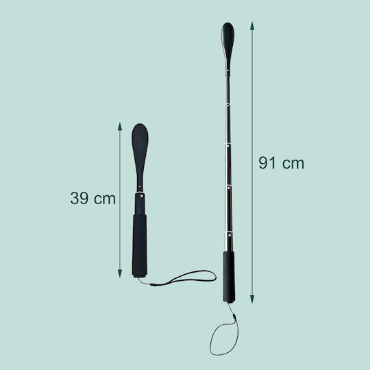 Suport Telescopic pentru Pantofi, Negru, 39 x 3 cm