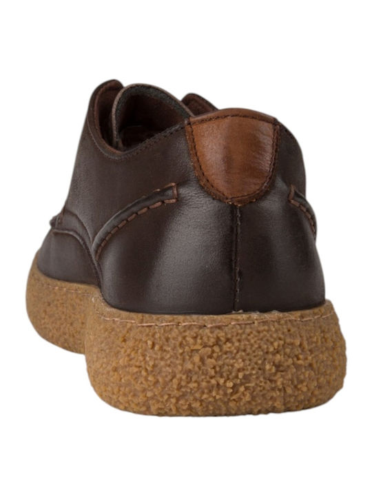 Brown Leather Men's Casual Shoes