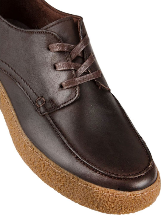 Brown Leather Men's Casual Shoes
